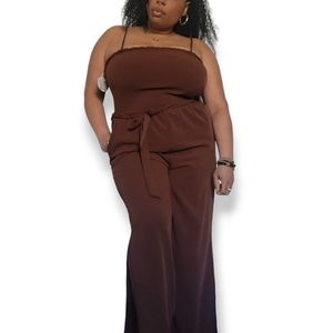 Brown jumpsuit
